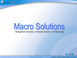 Macro Solutions, Inc.