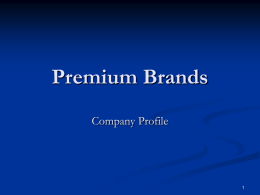 THE COUNTRY - Premium Brands