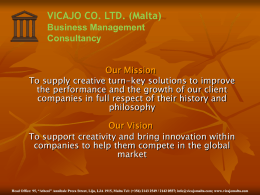 VICAJO CO. LTD. (Malta) - TC