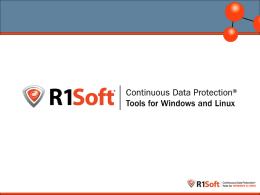 CDP Server - R1Soft