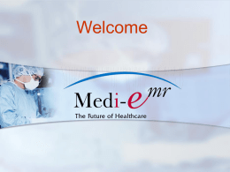 Medi-EMR runs on a robust Oracle database, only 10-15