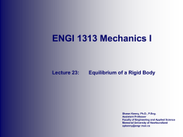 Lecture 23 - Faculty of Engineering and Applied Science