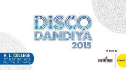 Disco Dandiya - H.L 2015 Presentation_final