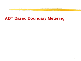 ABT Based Boundary Metering