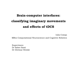 Brain-computer interfaces: classifying real and imaginary