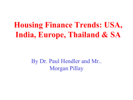 Housing Finance Systems in Five Countries (PowerPoint Slide