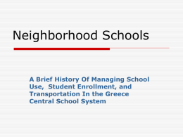 Neighborhood Schools