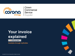 Your invoice explained Available through myGuides