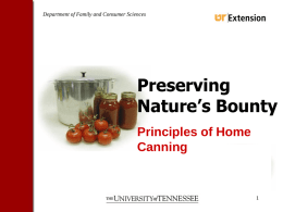 principles of home canning PPT