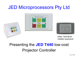 JED_T440_Demo - JED Microprocessors