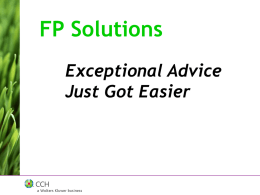 FP Solutions Basic - Investment Planning Counsel