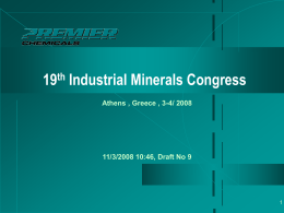 19th Industrial Minerals Congress