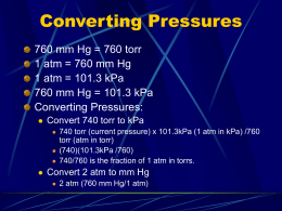 Measuring Vapour Pressure