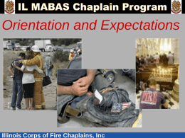 Illinois Corps of Fire Chaplains, Inc IL MABAS Chaplain Program