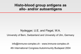 Blood group antigens assigned to systems