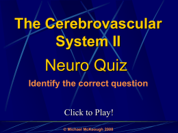 The Vascular System II: Quiz Game