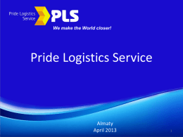 Profile_Eng - ТОО «Pride Logistics Service