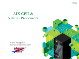 Power7 CPU and Virtual Processors