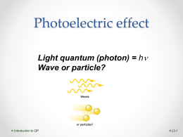 What is photoelectric effect?