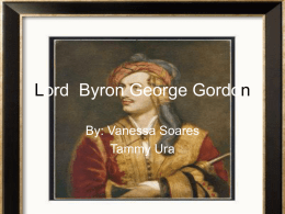 Lord Byron George Gordon