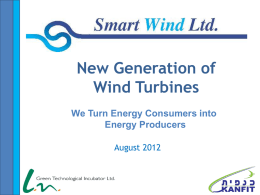 New Generation of Wind Turbines We Turn Energy