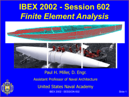Finite Element Analysis for Small Craft