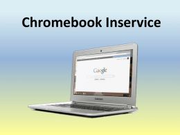 Chromebook Inservice - Mukwonago Area School District