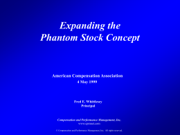 Expanding the Phantom Stock Concept
