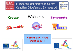 Cardiff EDC News August 2011