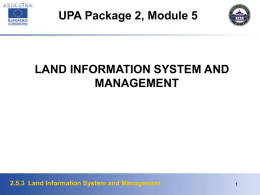 Land registration system and information management