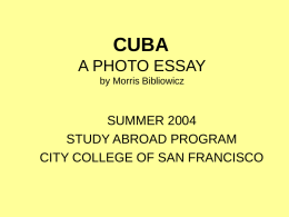 CUBA - Fog.ccsf.edu - City College of San Francisco