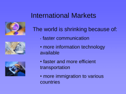 international markets slideshow