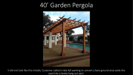 40ft Garden Pergola