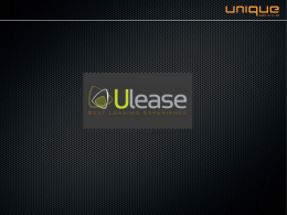 Ulease Flash Presentation