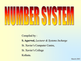 The Octal Number System