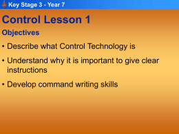 Control Lesson 1