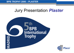 bpb trophy 2006 – plaster