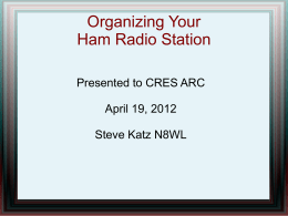 Organizing your Ham Station