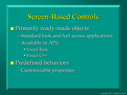 Screen-Based Controls