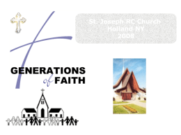 Confirmation Powerpoint - St. Joseph Church Faith Resources