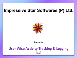 User Wise Activity Tracking & Logging By Impressive Star
