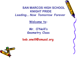 Open House 2015 - San Marcos Unified School District