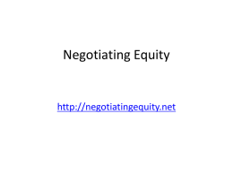 `archive`? - Negotiating Equity