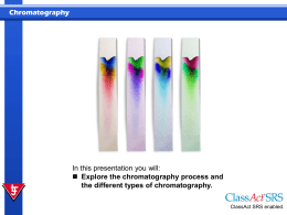 Chromatography - LJ Create Ltd