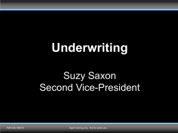 Underwriting - United American Insurance Company