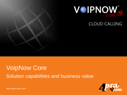 VoipNow Core Presentation