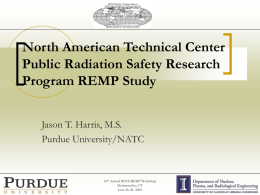 North American Technical Center Public Radiation Safety Research