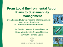 From Local Environmental Action Plans to Sustainability Management