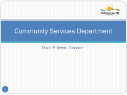 community services department