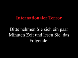 Internationaler Terror